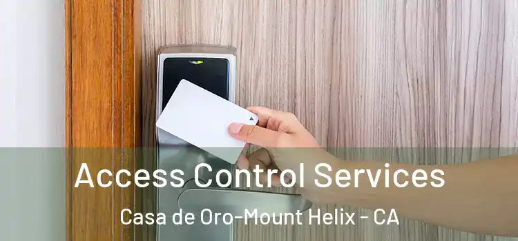 Access Control Services Casa de Oro-Mount Helix - CA