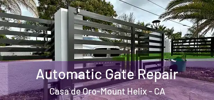  Automatic Gate Repair Casa de Oro-Mount Helix - CA