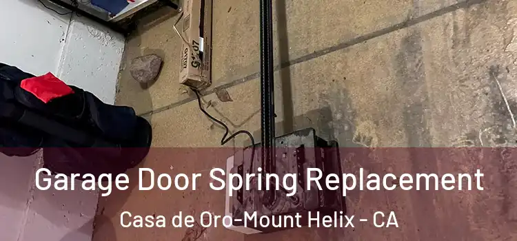  Garage Door Spring Replacement Casa de Oro-Mount Helix - CA