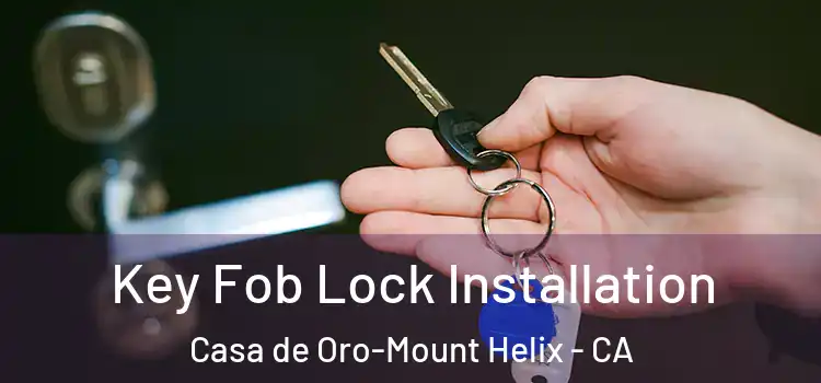  Key Fob Lock Installation Casa de Oro-Mount Helix - CA