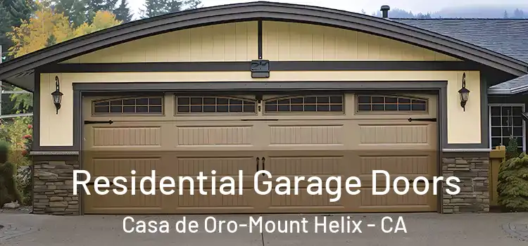  Residential Garage Doors Casa de Oro-Mount Helix - CA