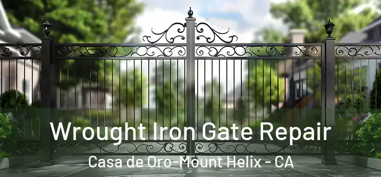  Wrought Iron Gate Repair Casa de Oro-Mount Helix - CA